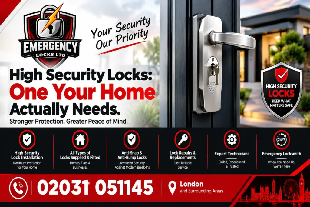 High Security Locks Explained: Which Ones Your London Home Actually Needs
